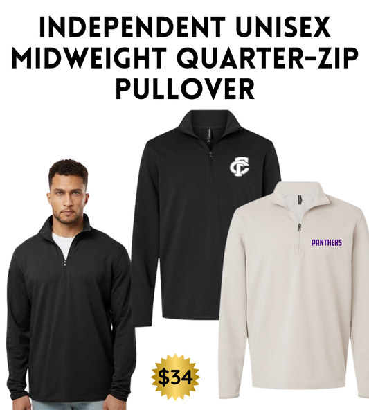 FCP Independent Unisex Midweight Quarter-Zip Pullover
