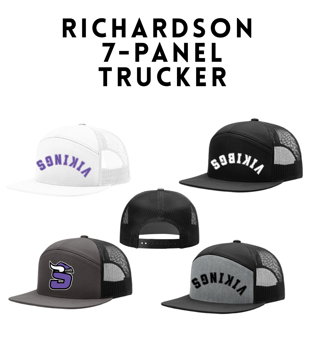 SB26 168 Richardson 7-Panel Trucker