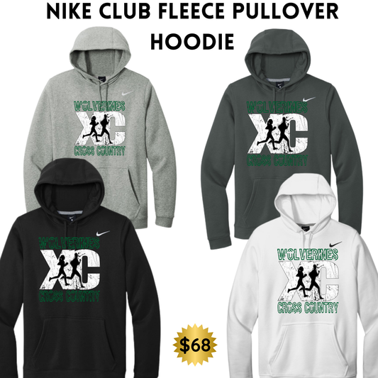 EMCC Nike Men's Club Fleece Sleeve Swoosh Pullover Hoodie