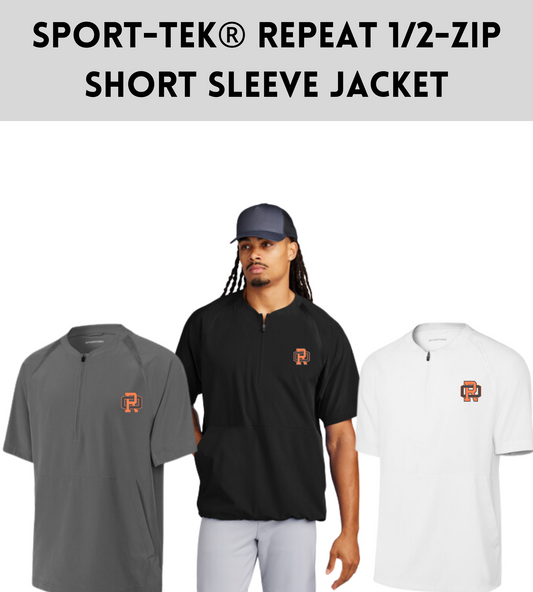 ROSOFT24 Sport-Tek® Repeat 1/2-Zip Short Sleeve Jacket
