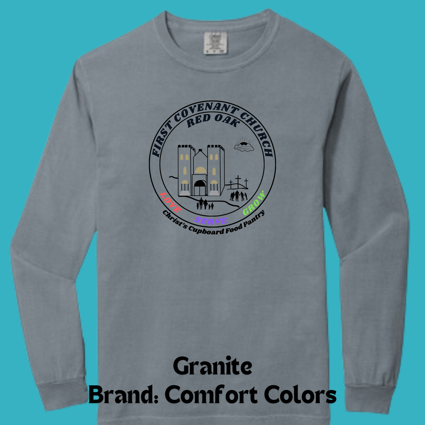 FCC Comfort Colors Long Sleeve T-Shirt -Granite