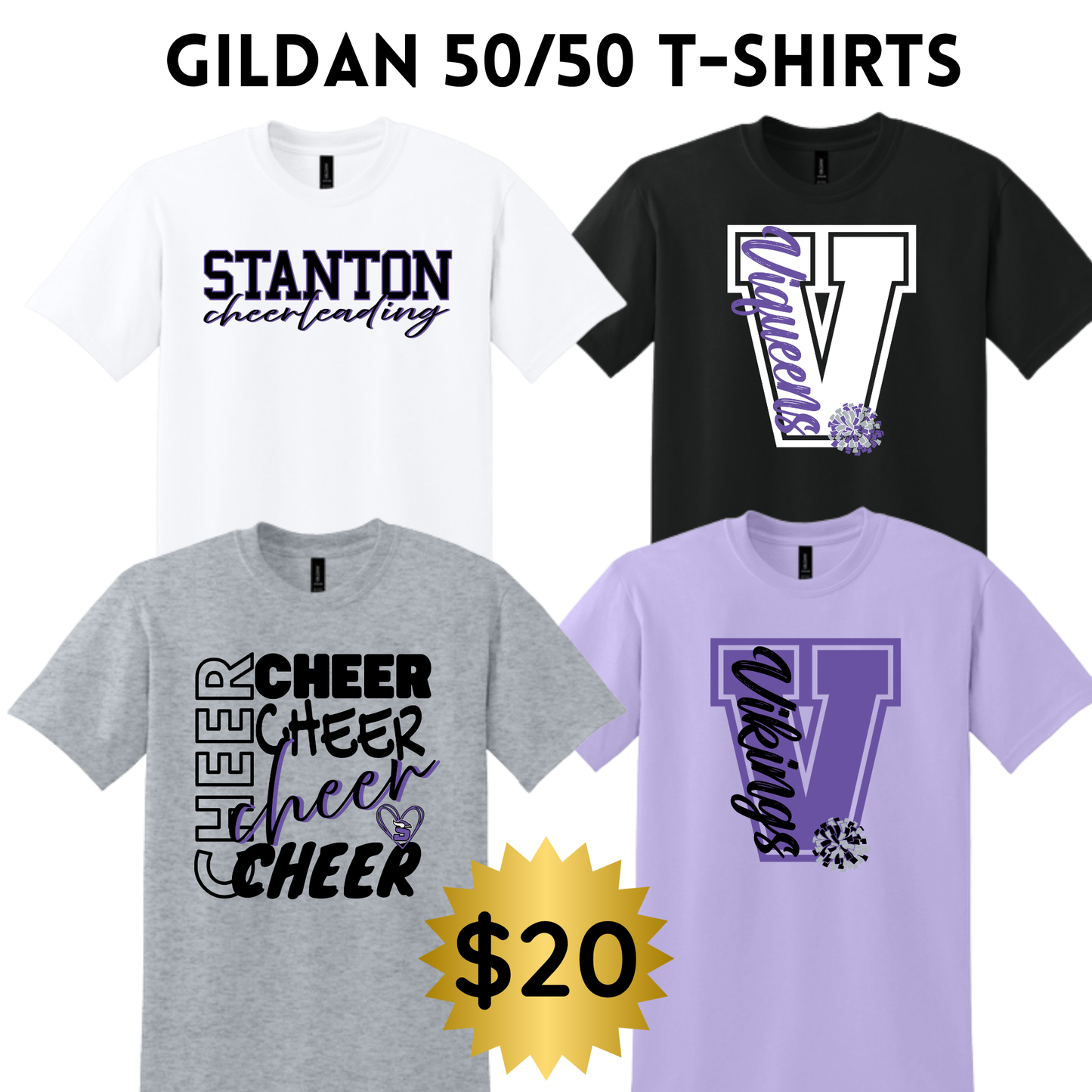 STCHEER Gildan 50/50 TShirt YOUTH - ADULT