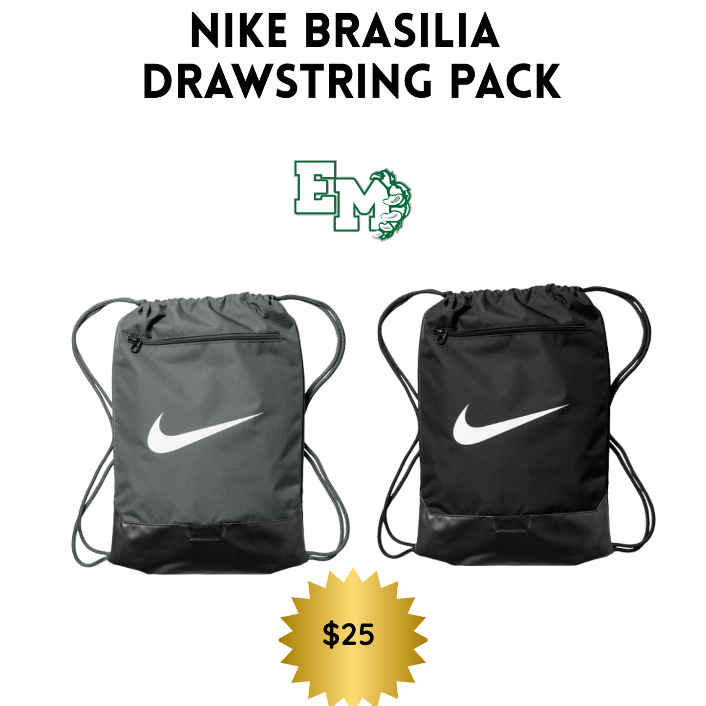 EMAYS25 Nike Brasilia Drawstring Pack