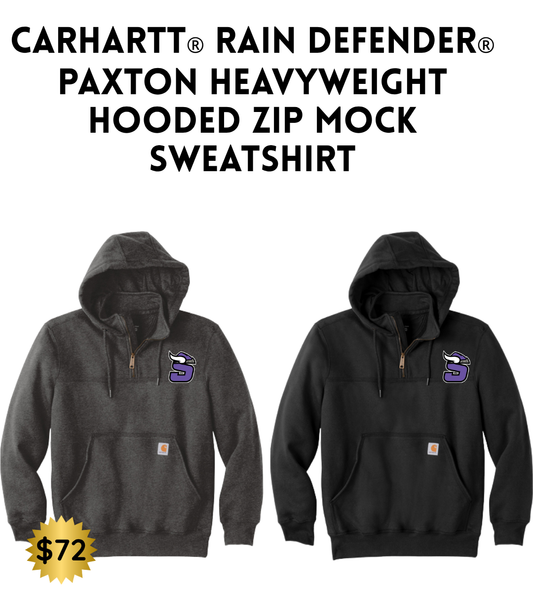 STBB2526 Carhartt® Rain Defender® Paxton Heavyweight Hooded Zip Mock Sweatshirt