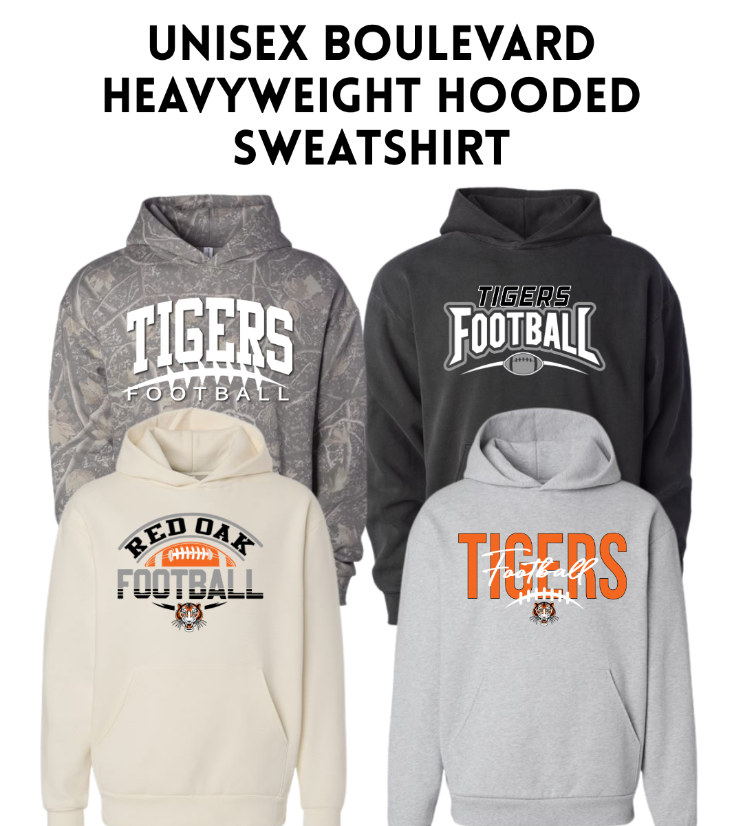 ROFB26 IND330BLV Unisex Boulevard Heavyweight Hooded Sweatshirt