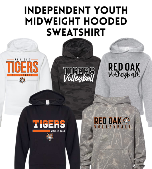 ROVB26 SS4001Y Youth Midweight Hooded Sweatshirt