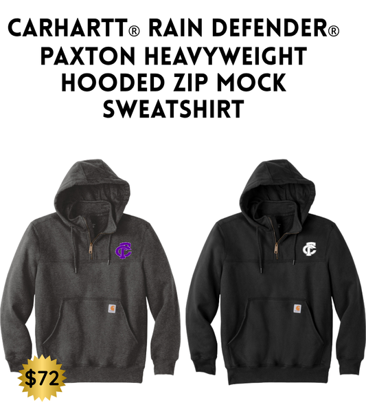 FCP Carhartt® Rain Defender® Paxton Heavyweight Hooded Zip Mock Sweatshirt