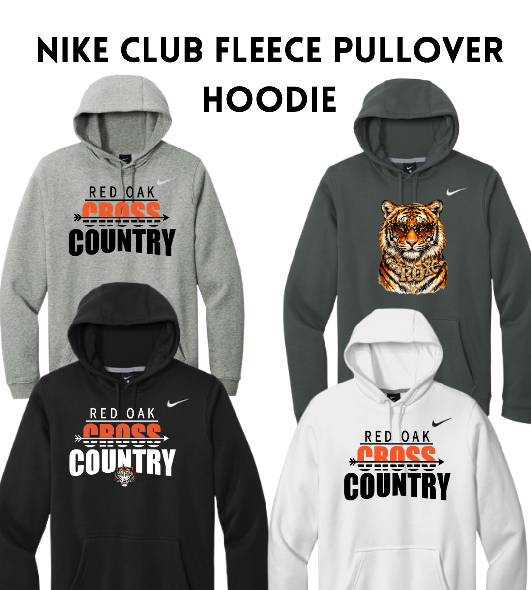 ROCC26 NKDR1499 Nike Club Fleece Sleeve Swoosh Pullover Hoodie