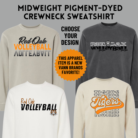 ROVB24 Midweight Pigment-Dyed Crewneck Sweatshirt - Adult