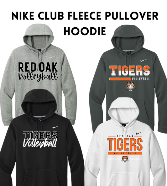 ROVB26 NKDR1499 Nike Club Fleece Sleeve Swoosh Pullover Hoodie