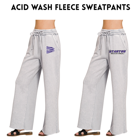 SDT26 VM Acid Wash Fleece Sweatpants