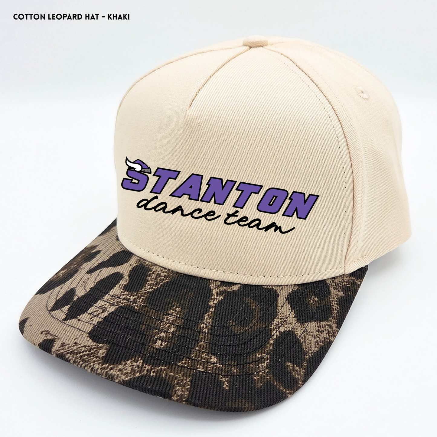 SDT26 Cotton Leopard Hat - Khaki (Copy)