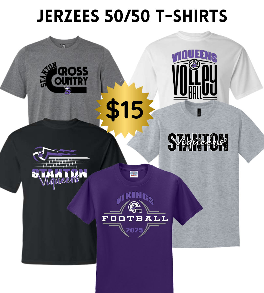 SB25 Jerzees Unisex Dri-Power® 50/50 T-Shirt (Adult/Youth) - SPECIAL PRICING!!!
