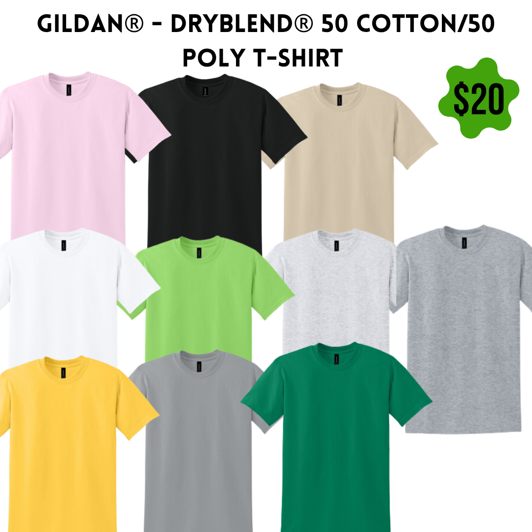 MC4H Gildan® - DryBlend® 50 Cotton/50 Poly T-Shirt - Adult & Youth Sizes