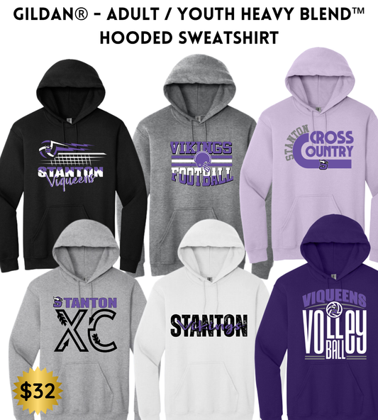 SB25 Gildan Hoodie YOUTH - ADULT