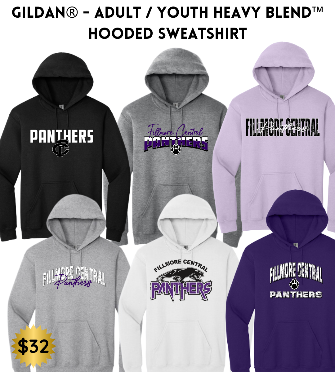 FCP Gildan Hoodie YOUTH - ADULT