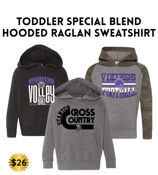 SB25 Independent  Toddler Special Blend Hooded Raglan Sweatshirt