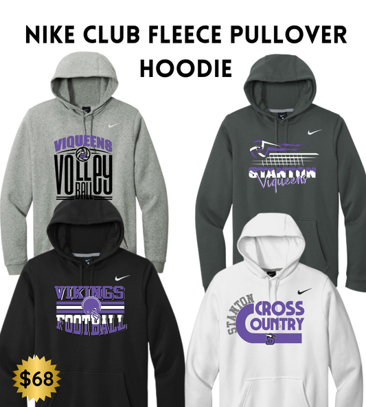 SB25 Nike Men's Club Fleece Sleeve Swoosh Pullover Hoodie