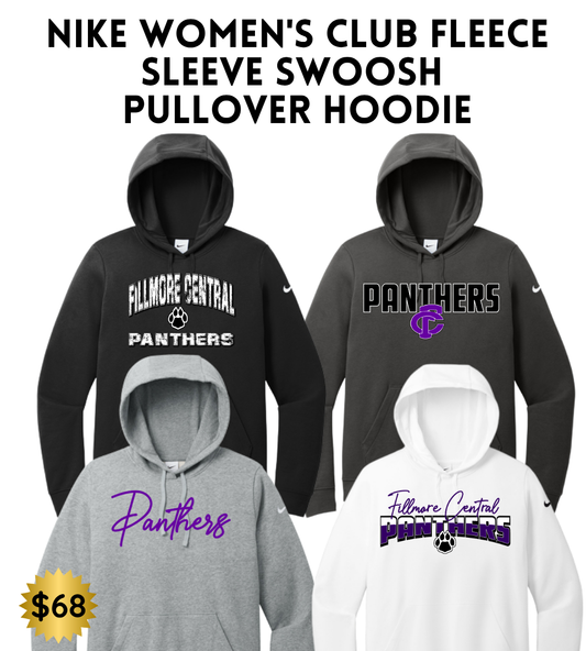 FCP Nike Women's Club Fleece Sleeve Swoosh Pullover Hoodie