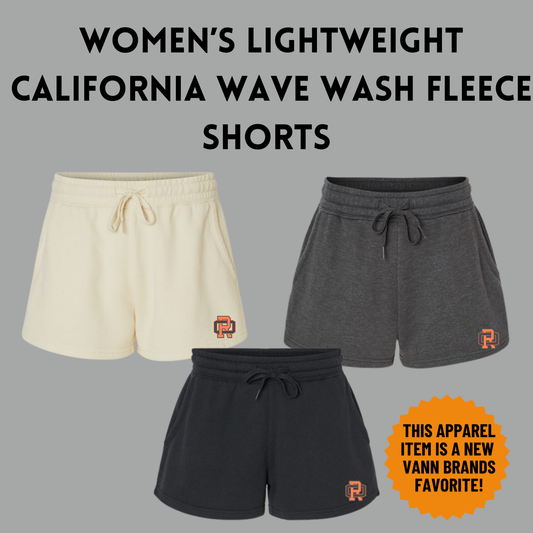 ROVB24 Women’s Lightweight California Wave Wash Fleece Shorts