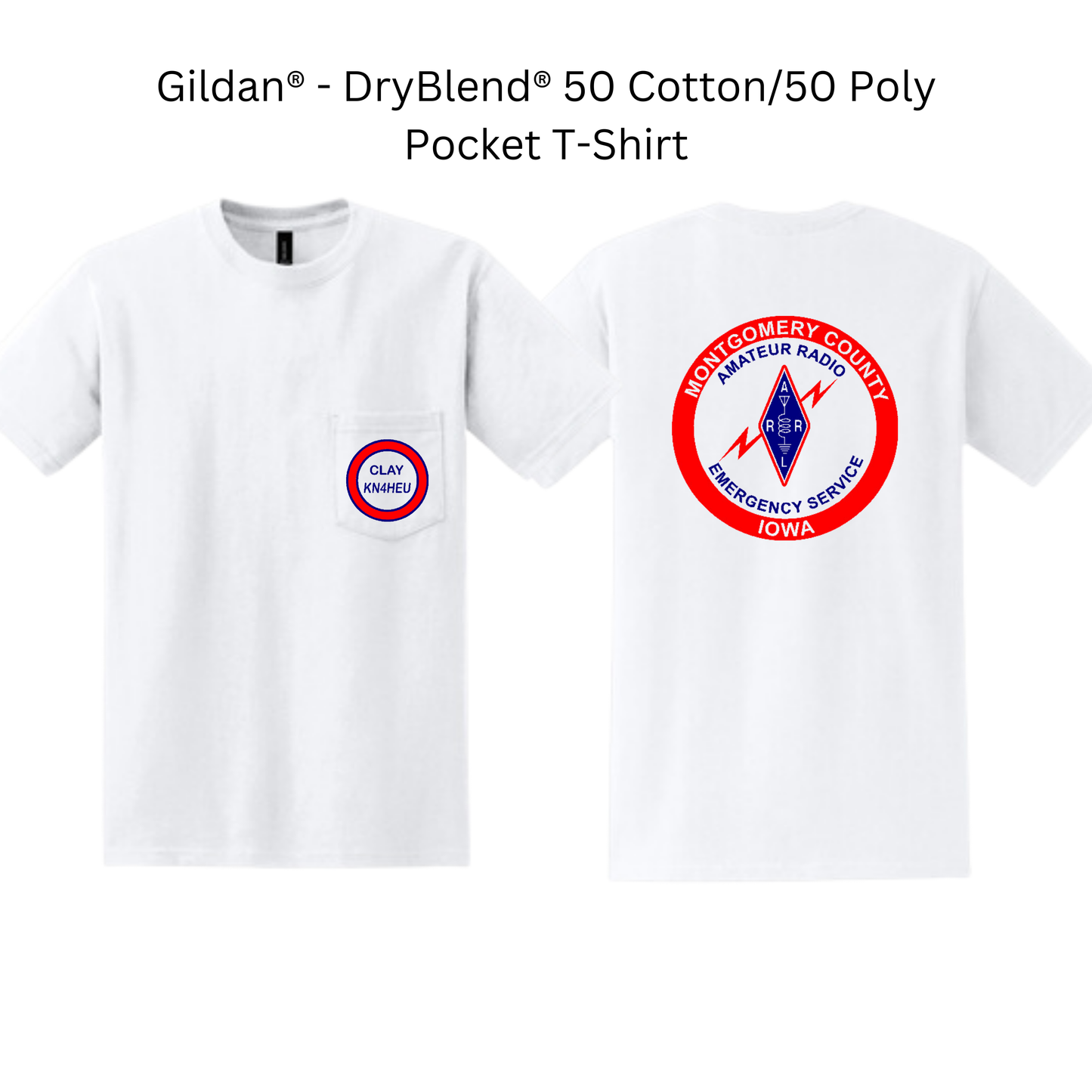 AM Montgomery County Gildan® - DryBlend Pocket T-Shirt