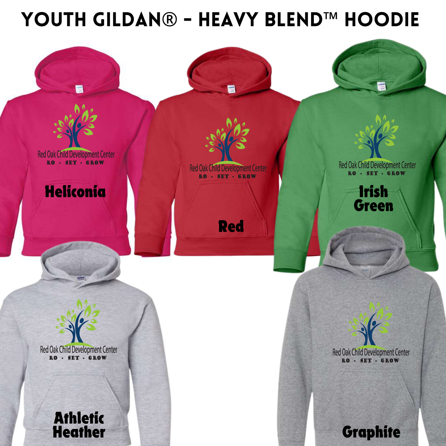 ROCDC Gildan® - YOUTH Heavy Blend™ Hooded Sweatshirt