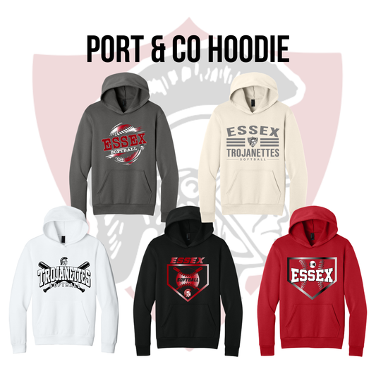 ESB PC68H Port & Co™ Easy Fleece Pullover Hooded Sweatshirt