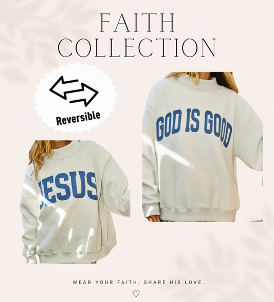 FC Reversible Jesus & God is Good Mockneck