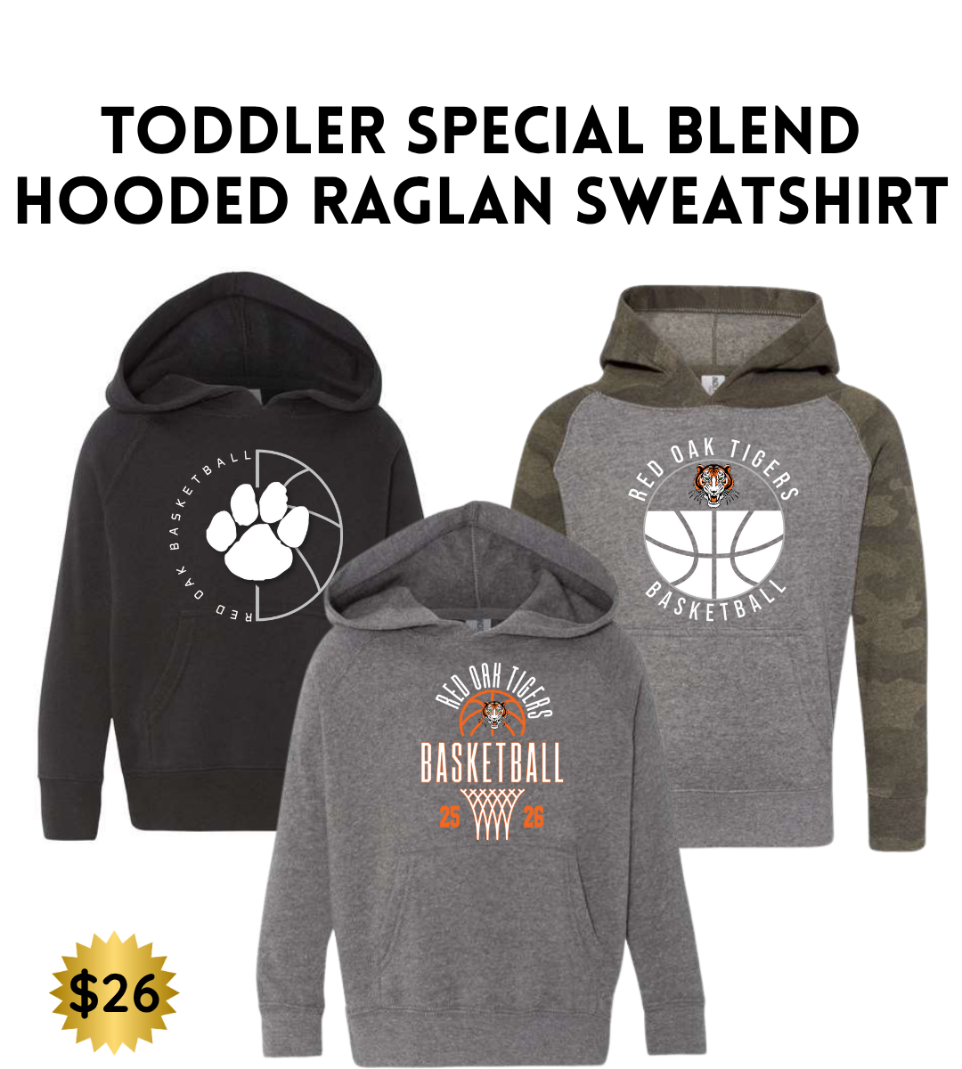 ROBB2526 Independent  Toddler Special Blend Hooded Raglan Sweatshirt