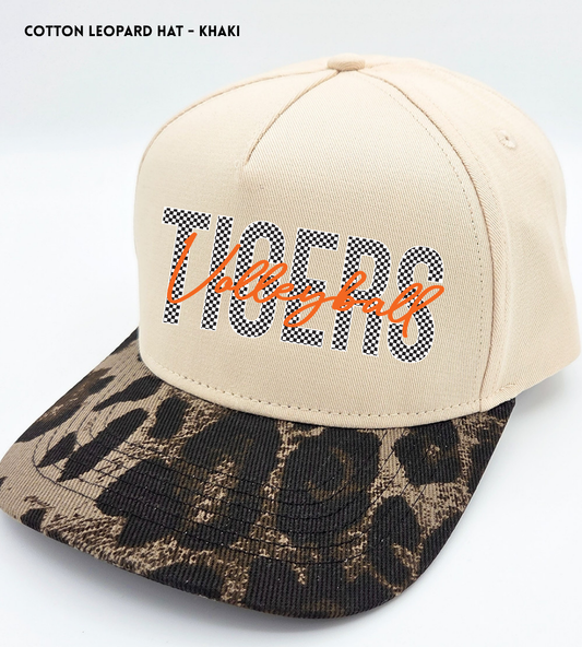 ROVB26 TT Cotton Leopard Hat - Khaki