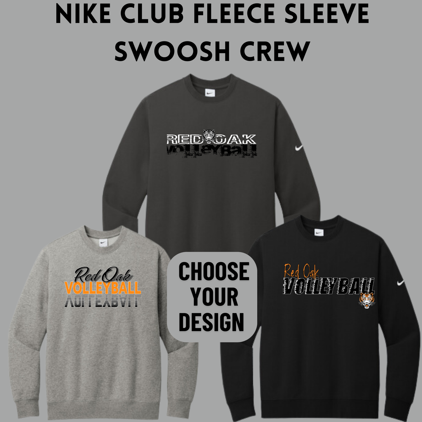 ROVB24 Nike Ladies Club Fleece Sleeve Swoosh Pullover Hoodie