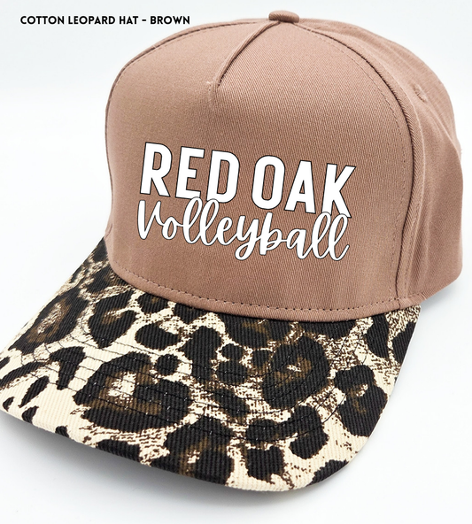 ROVB26 TT Cotton Leopard Hat - Brown