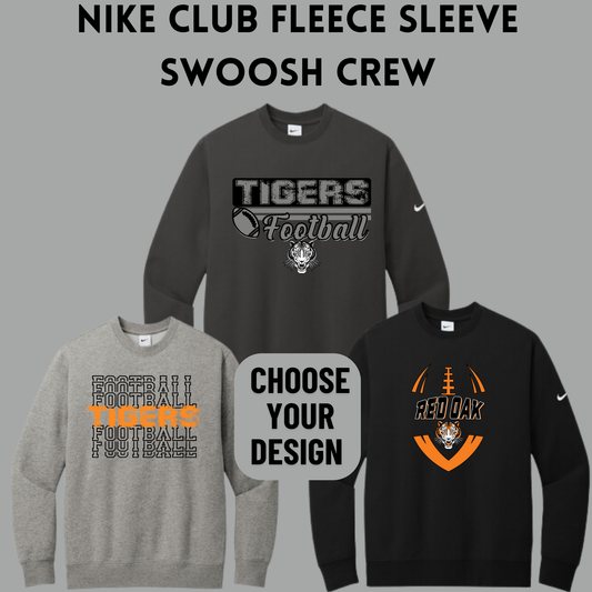 ROFB24 Nike Club Fleece Sleeve Swoosh Pullover Crewneck