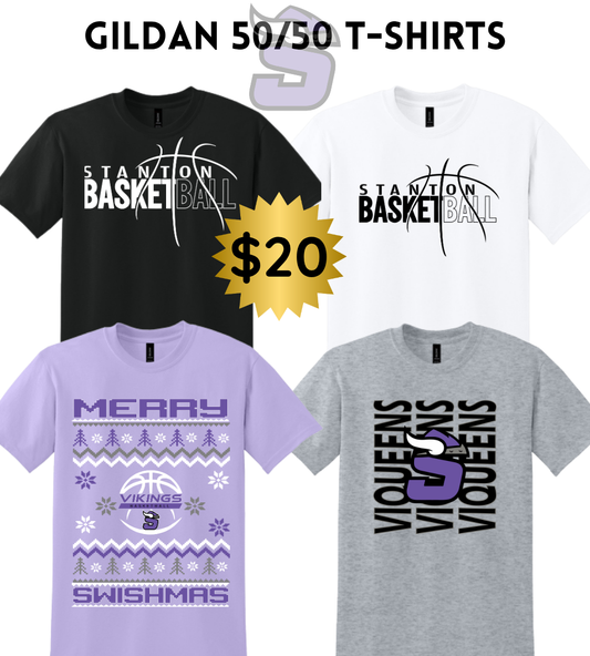 STBB2526 Gildan 50/50 TShirt YOUTH - ADULT