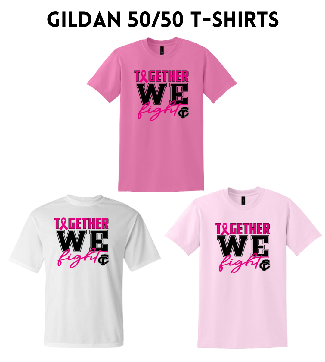 FCP Gildan 50/50 PINK OUT TShirt YOUTH - ADULT
