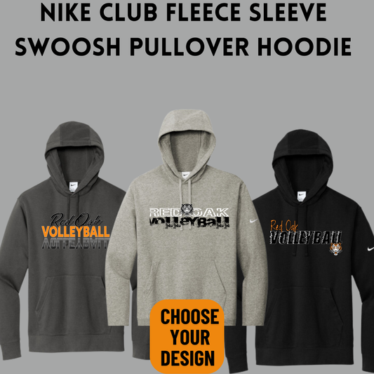 ROVB24 Nike Club Fleece Sleeve Swoosh Pullover Hoodie
