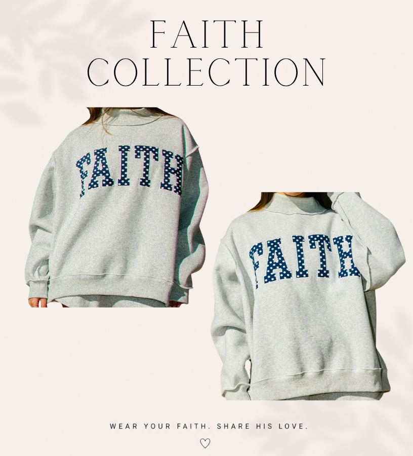 FC Polka Dot Faith Mockneck