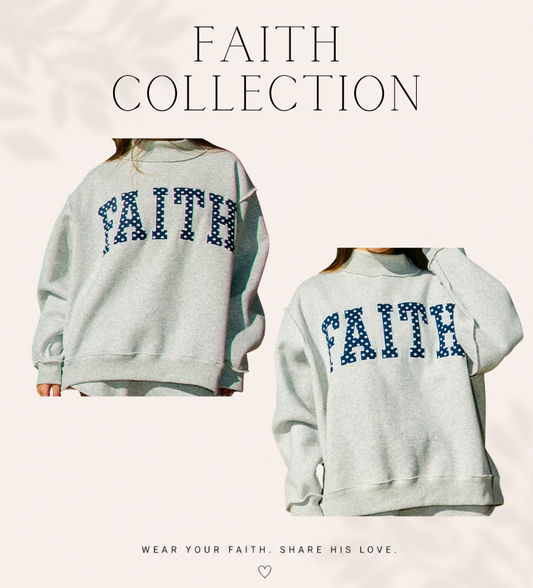 FC Polka Dot Faith Mockneck