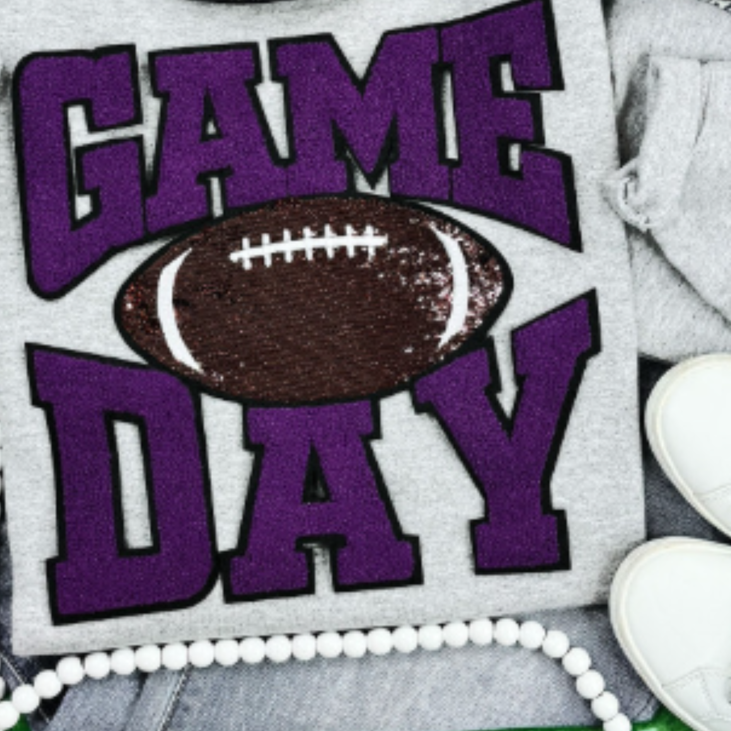 SS Fluffy Game Day Football Patch