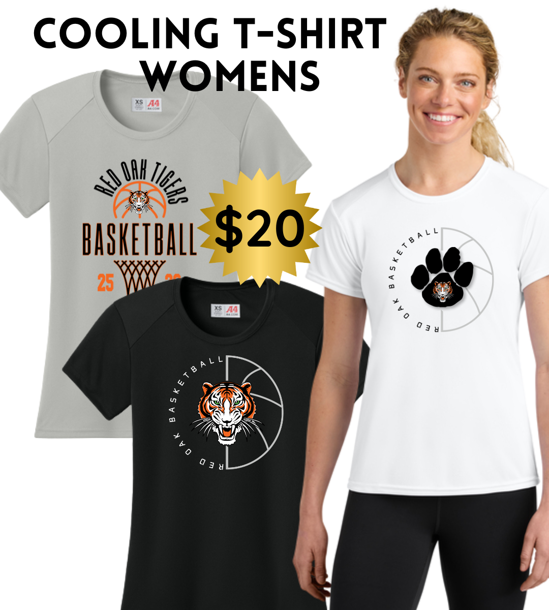 ROBB2526 A4 Cooling Performance Tee - Moisture-wicking (Women's Sizes)