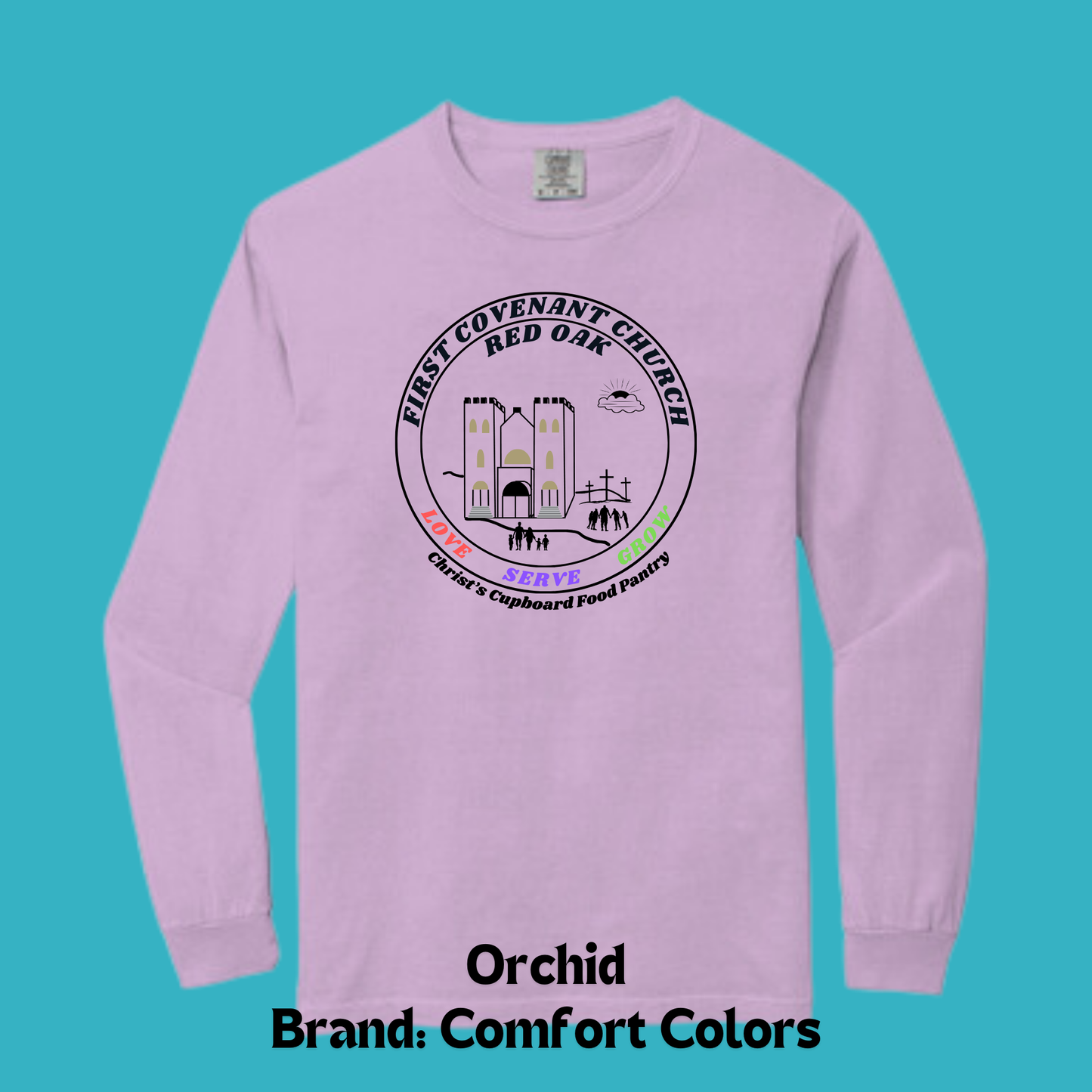 FCC Comfort Colors Long Sleeve T-Shirt -Orchid