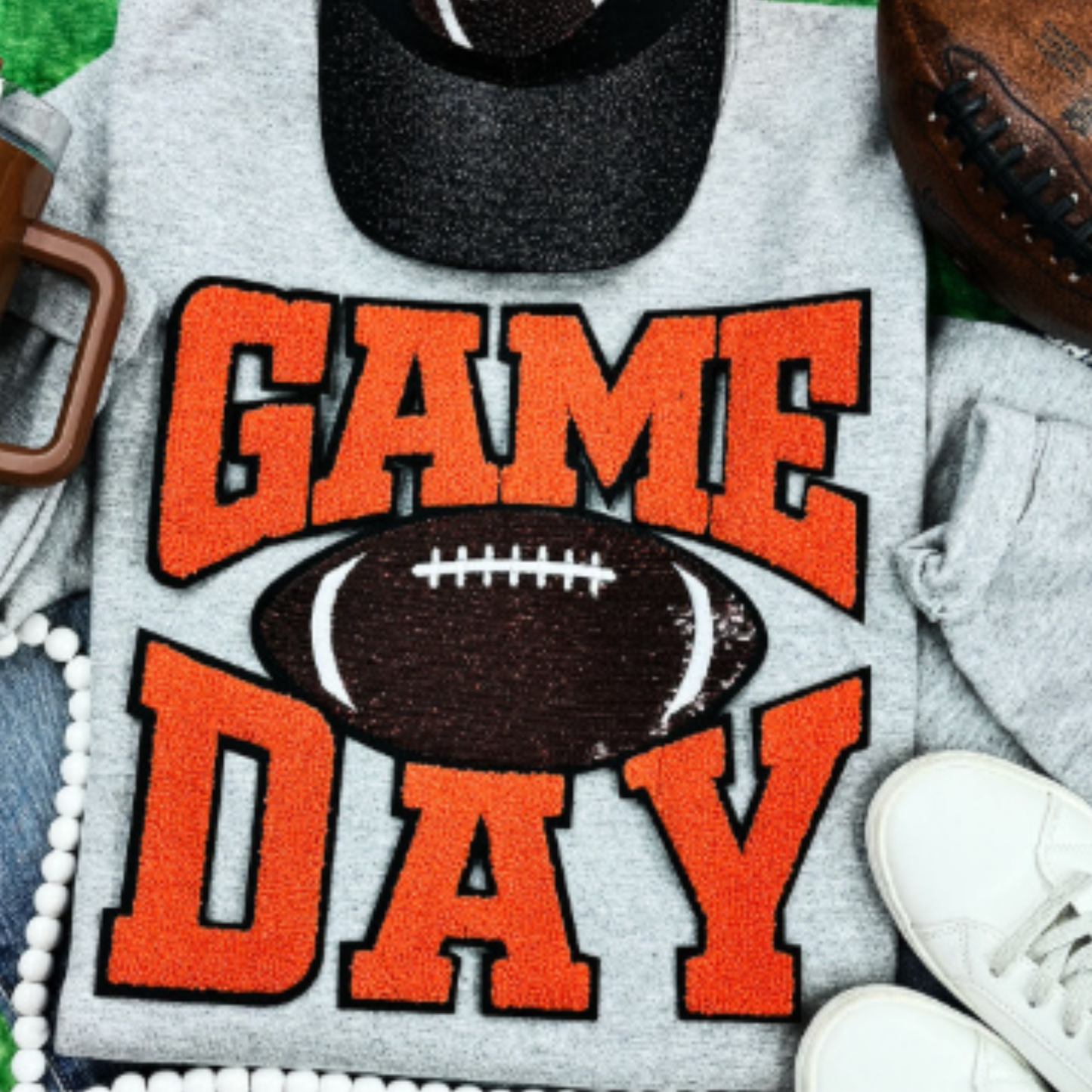 SS Fluffy Game Day Football Patch