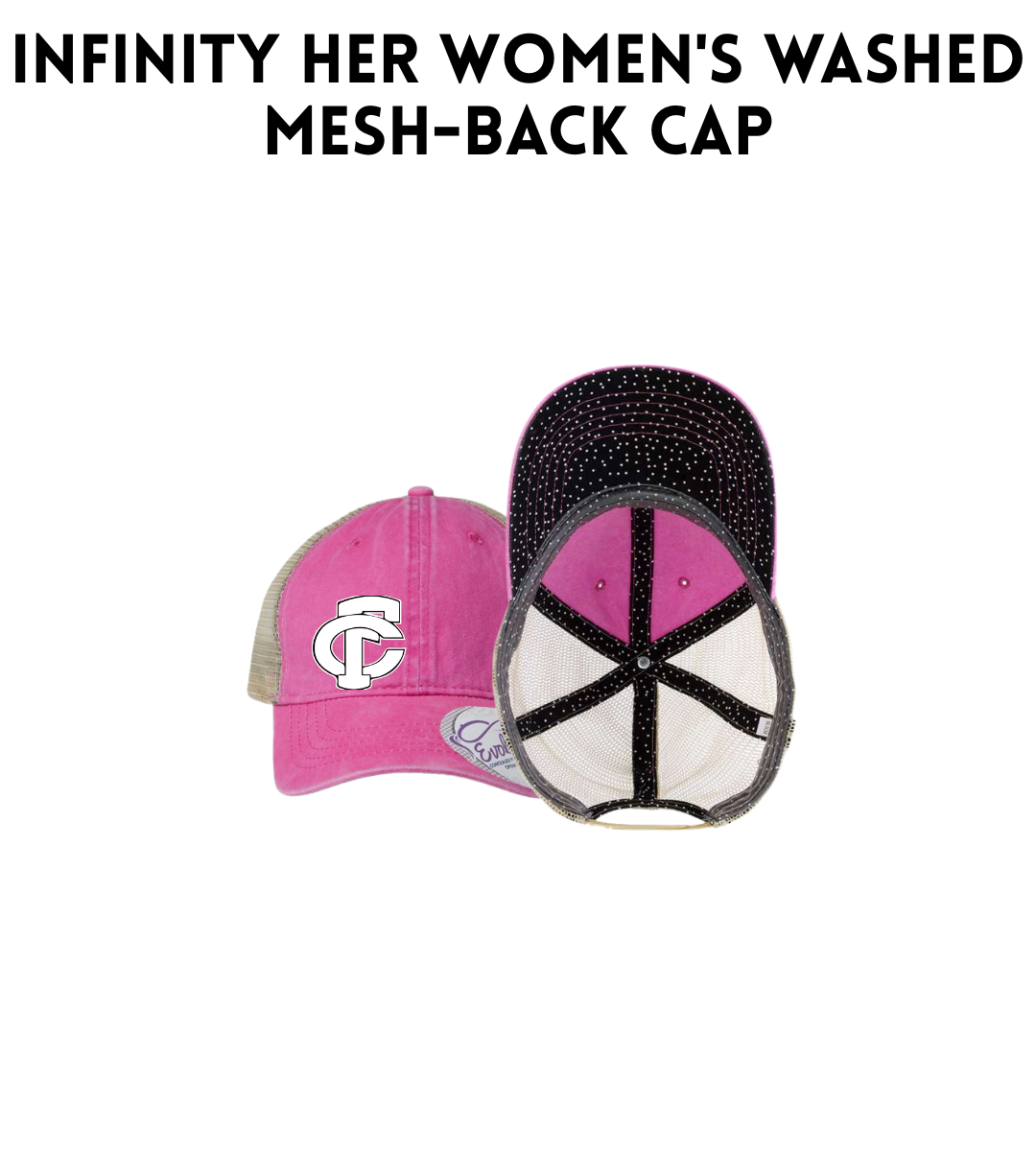 FCP Women's Washed Mesh-Back Cap PINK OUT