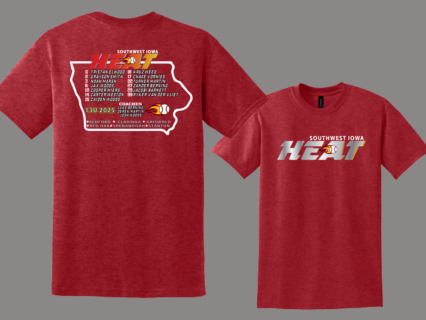 HEAT13U  Gildan 50/50 TShirt YOUTH - ADULT