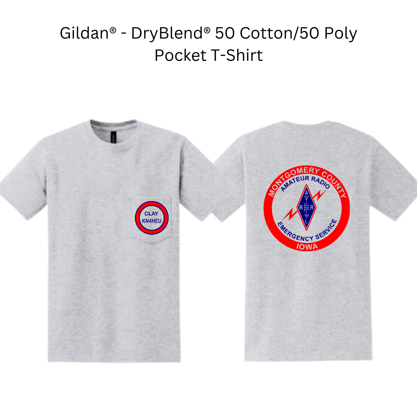 AM Montgomery County Gildan® - DryBlend Pocket T-Shirt