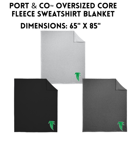 BOSB25 Port & Co™ Oversized Core Fleece Sweatshirt Blanket
