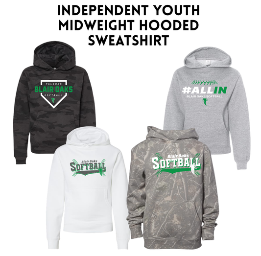 BOSB25 Youth Midweight Hooded Sweatshirt