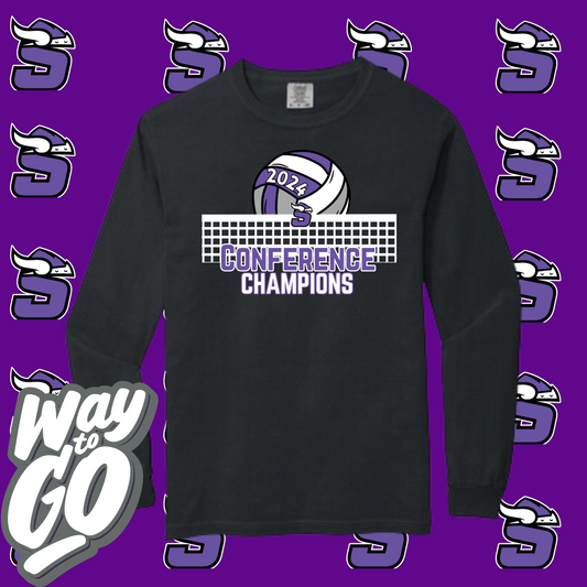 SCCC Volleyball Corner Conference Champion Long Sleeve T-Shirt