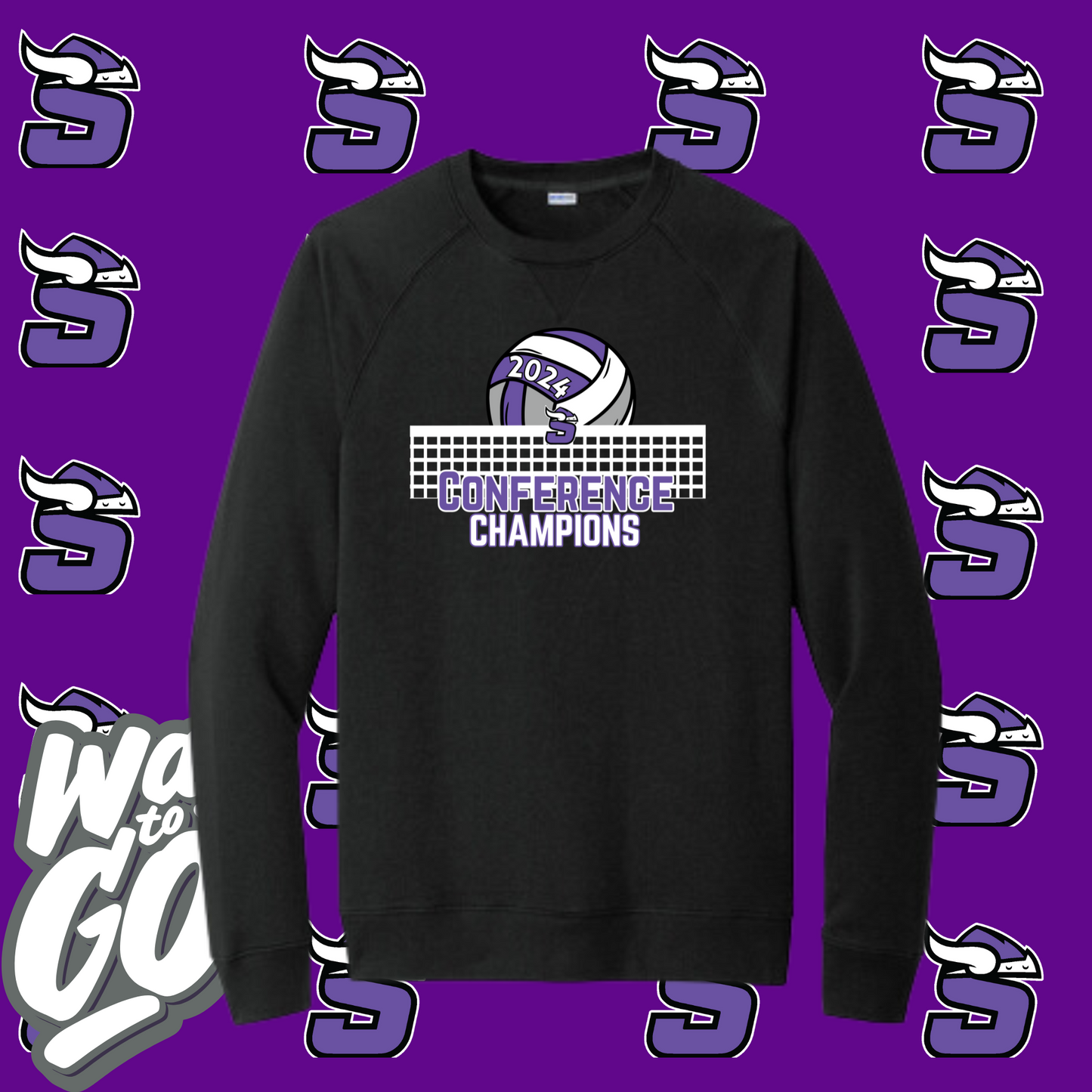 SCCC Stanton Volleyball Corner Conference Champions Crewneck Sweatshirt