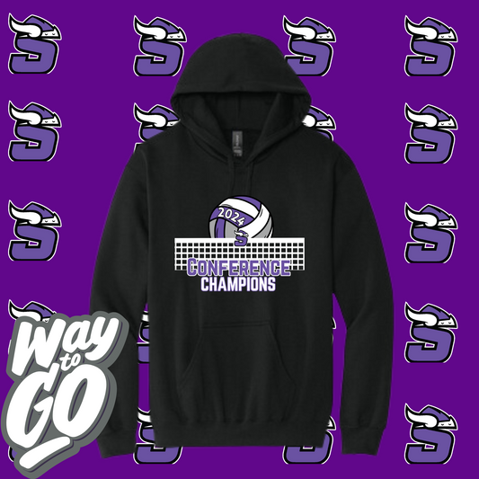 SCCC Stanton Volleyball Corner Conference Champions Softstyle Hoodie - YOUTH -ADULT